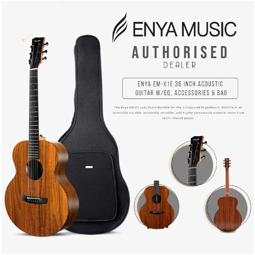 Đàn Guitar Acoustic Enya EM X1 EQ Size 3/4 (Chính Hãng Full Box) 